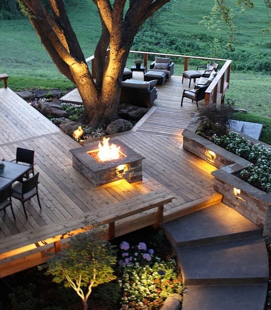 Fence, shed, decking